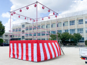 祭り櫓(中)設営プラン