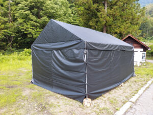 2間✕3間パイプテント(黒)セット