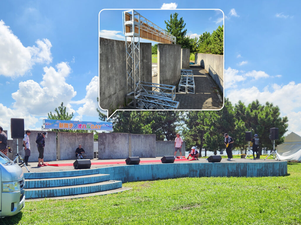 トラスゲートを看板掲示のために使用