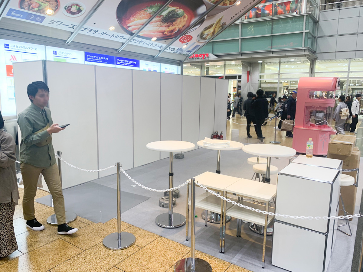 名駅のイベントスペースで販促イベントをお手伝いしました