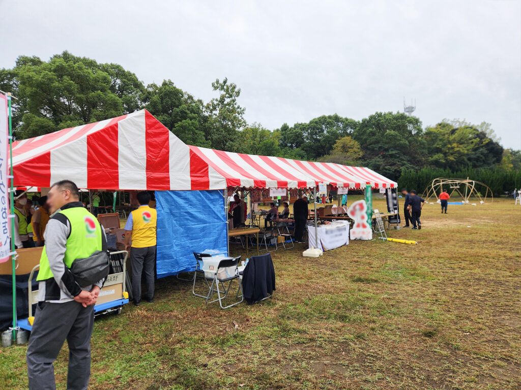 令和6年度みどり・シティ・フェスティバル会場設営レポート テント4