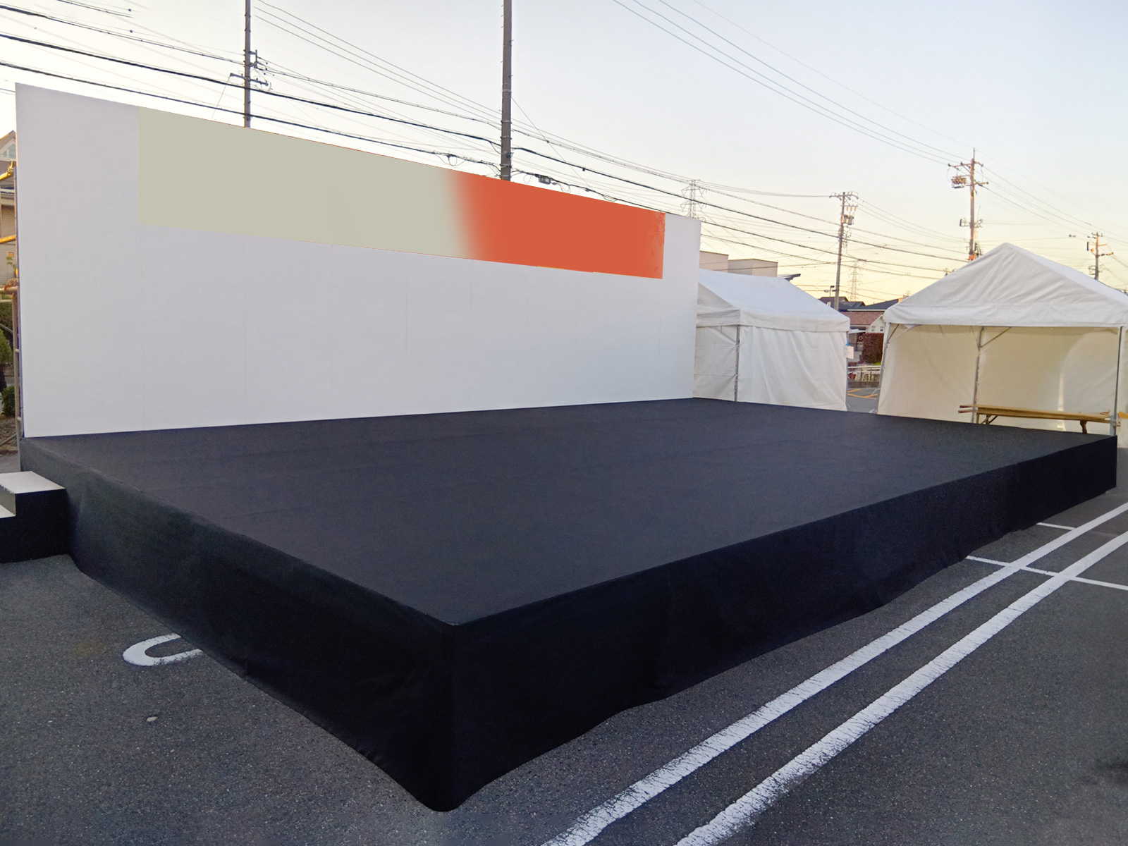 愛知県海部郡蟹江町 町民まつり設営レポート メインステージ1