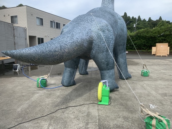 ブラキオサウルスミスト背面