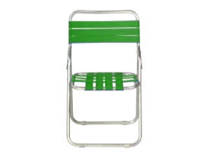 パイプ製ガーデンチェア(緑)