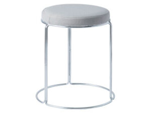 スツール 布グレー