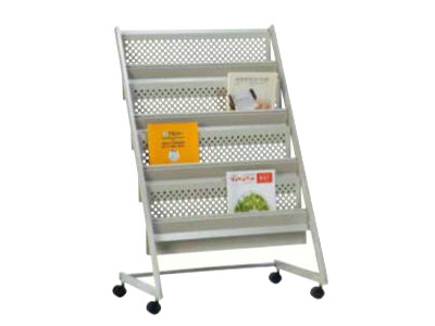 マガジンラック 白・4段