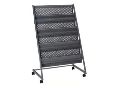 マガジンラック グレー・4段