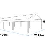 4間×8間トラステント(白) 図面