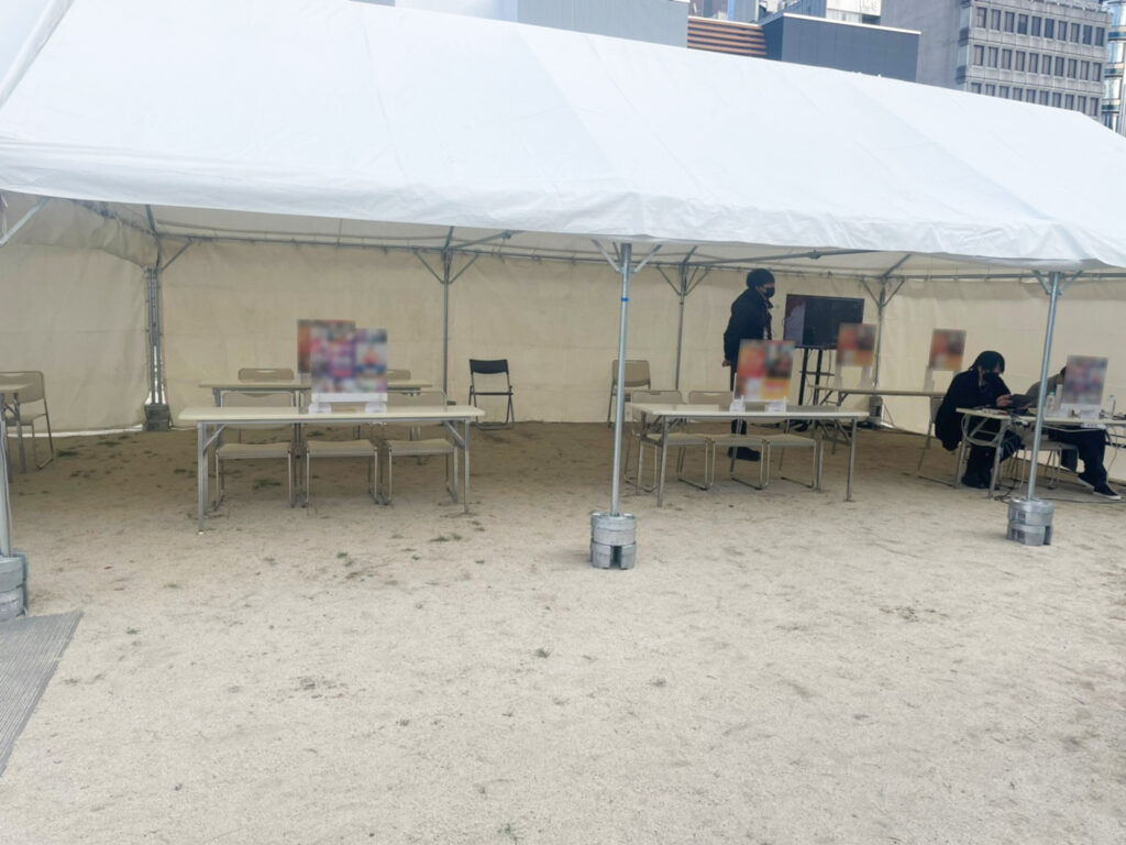 3間×5間パイプテント(白) イメージ3