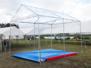 2間×3間パイプテント(透明/糸入り)