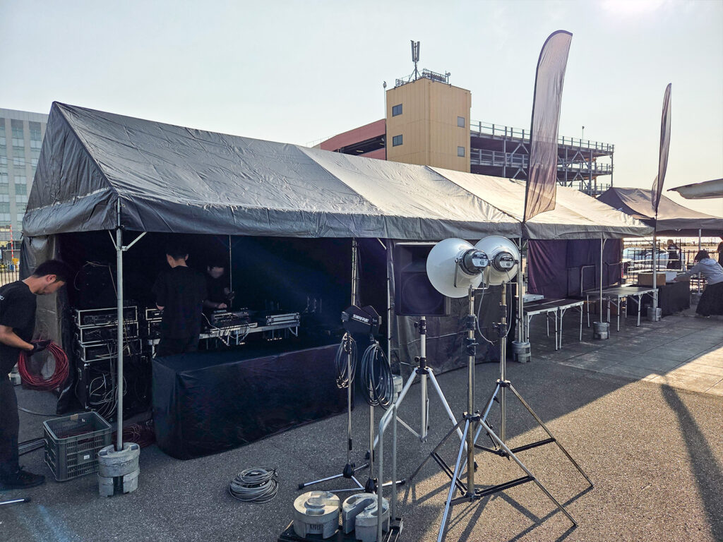 カーイベント 2間×3間 パイプテント(黒) 2