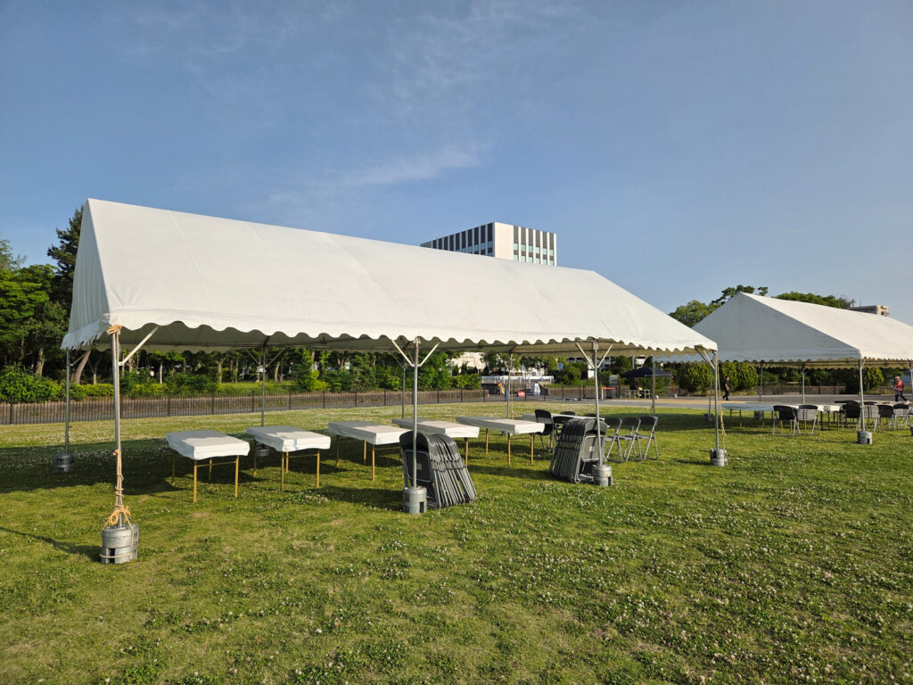 カーイベント 3間×5間 パイプテント(白)
