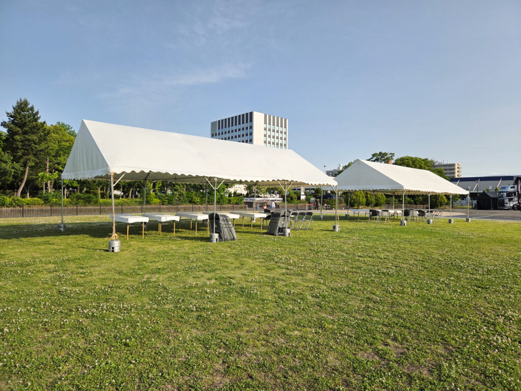カーイベント 3間×5間 パイプテント(白)2