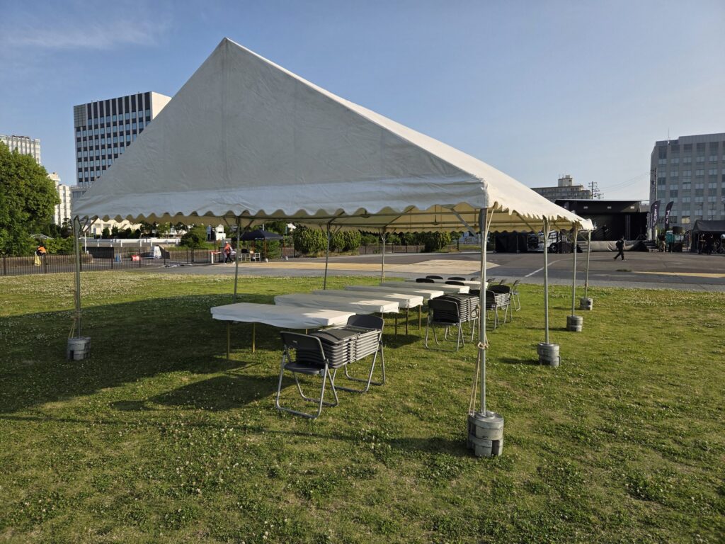 カーイベント 3間×5間 パイプテント(白)3