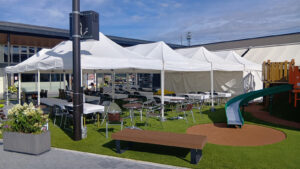 夏場休憩用テント設営セット