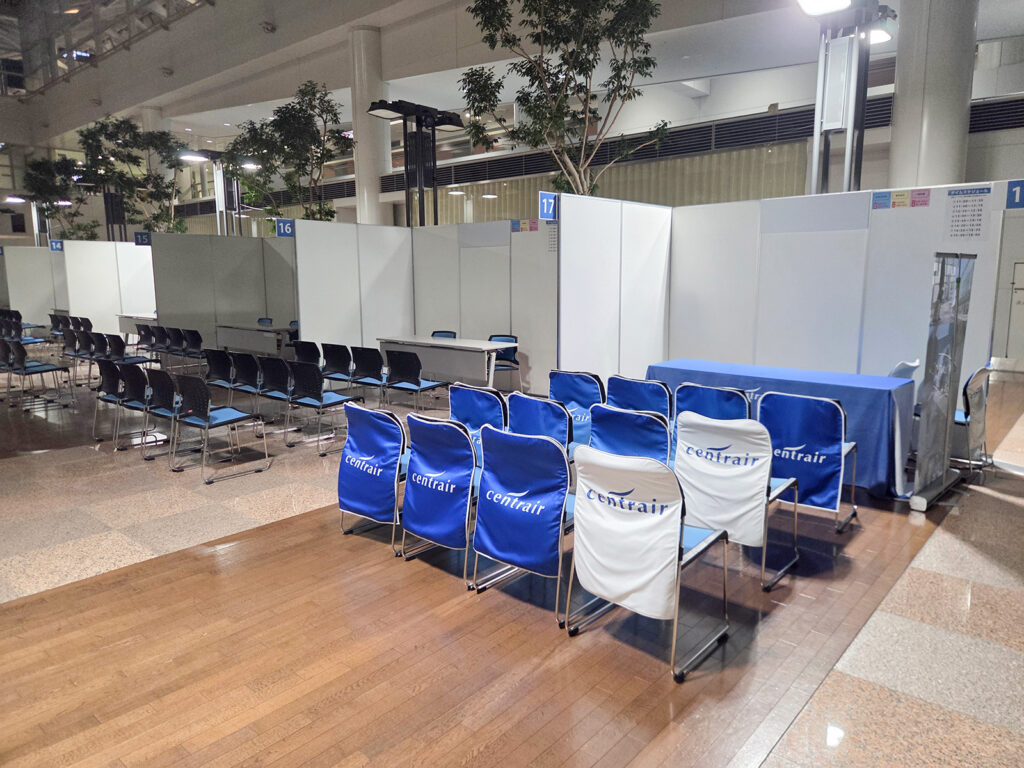 合同企業説明会会場設営レポート＠中部国際空港 センターピアガーデン1