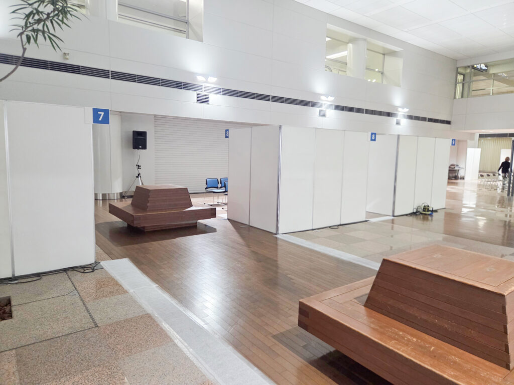 合同企業説明会会場設営レポート＠中部国際空港 センターピアガーデン2