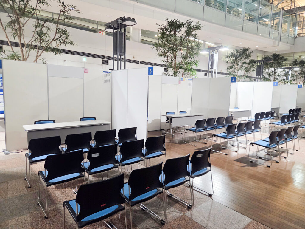 合同企業説明会会場設営レポート＠中部国際空港 センターピアガーデン3