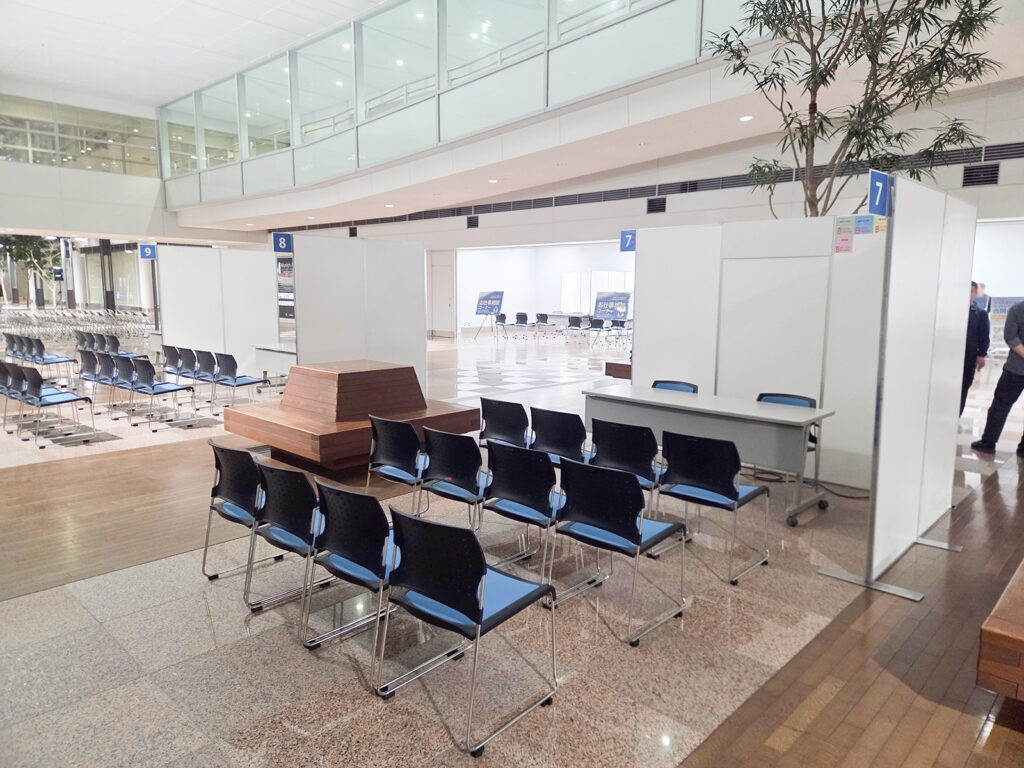 合同企業説明会会場設営レポート＠中部国際空港 センターピアガーデン4