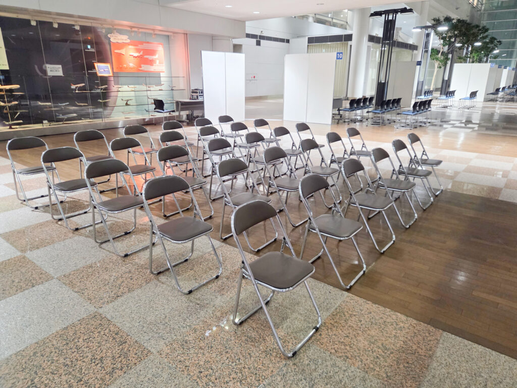 合同企業説明会会場設営レポート＠中部国際空港 センターピアガーデン5